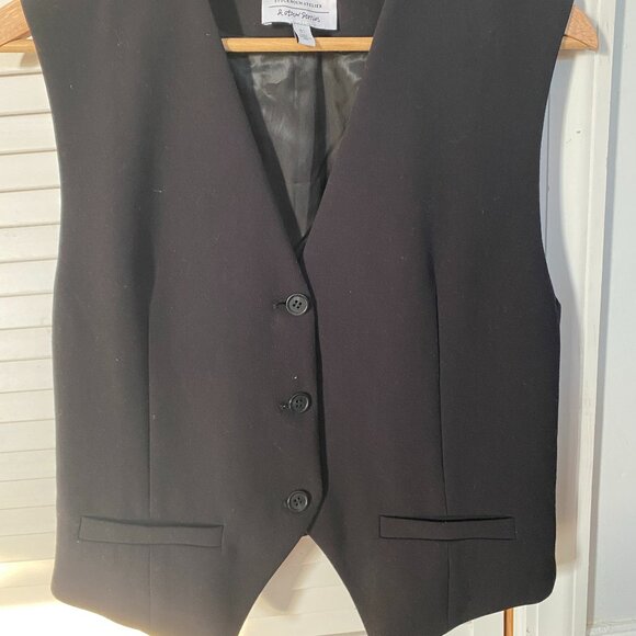 & Other Stories Black Vest - Picture 1 of 7